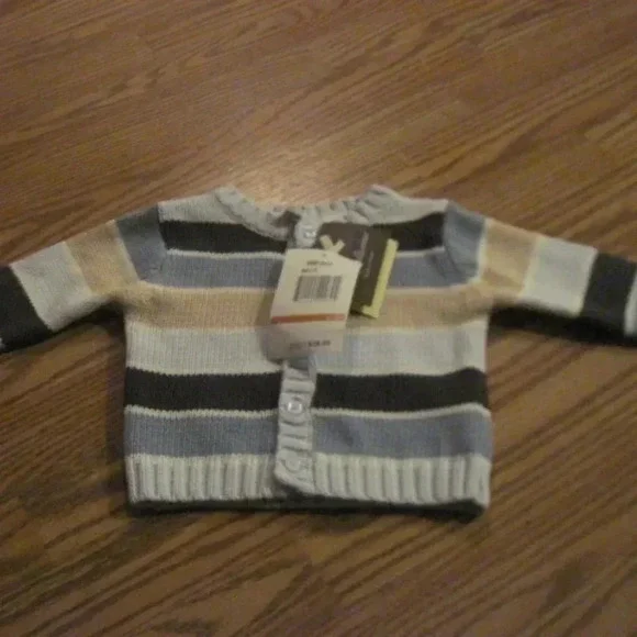 NWT WENDY BELLISSIMO Infant Boy Sweater Size 0-3M - Picture 2 of 4